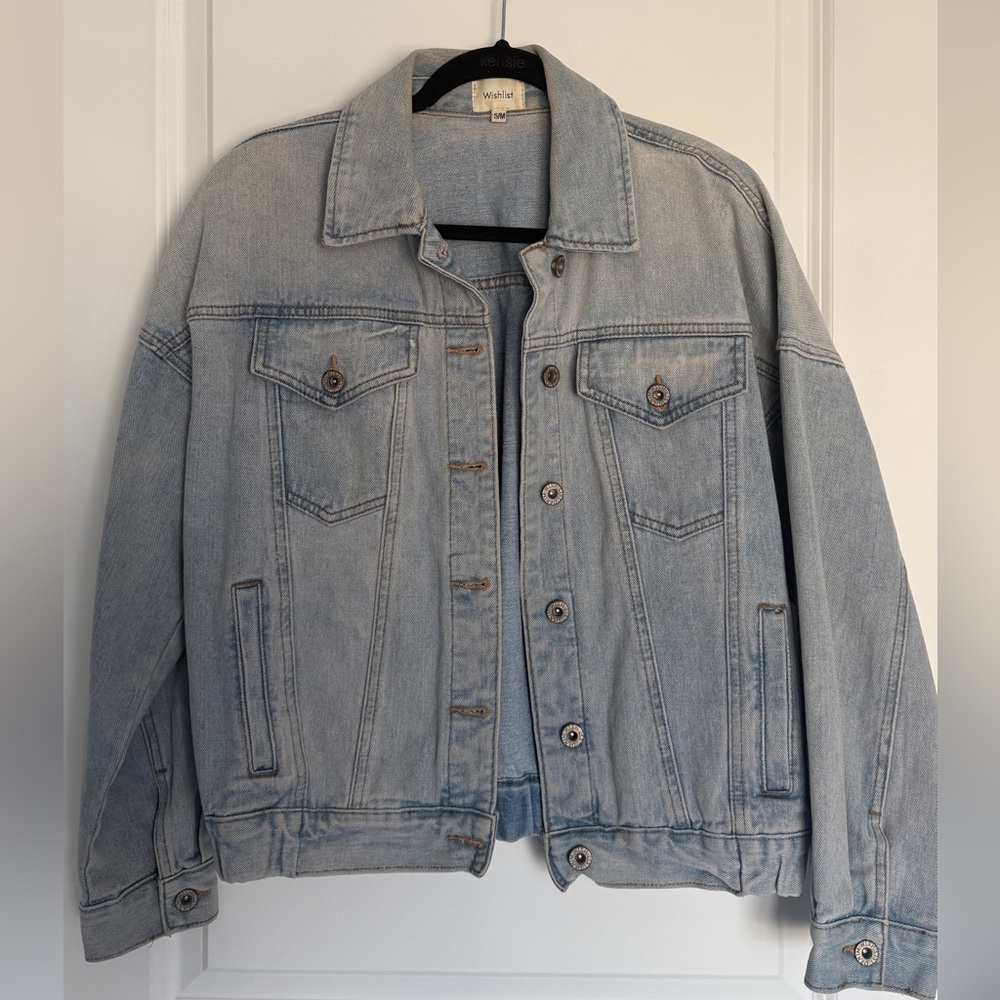Wishlist Light Wash Blue Denim Jacket